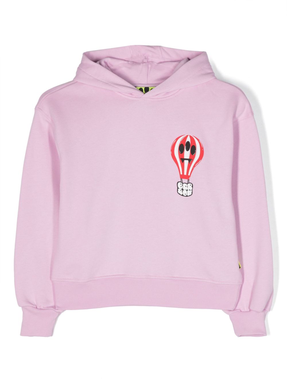 Barrow kids logo-print cotton hoodie - Pink