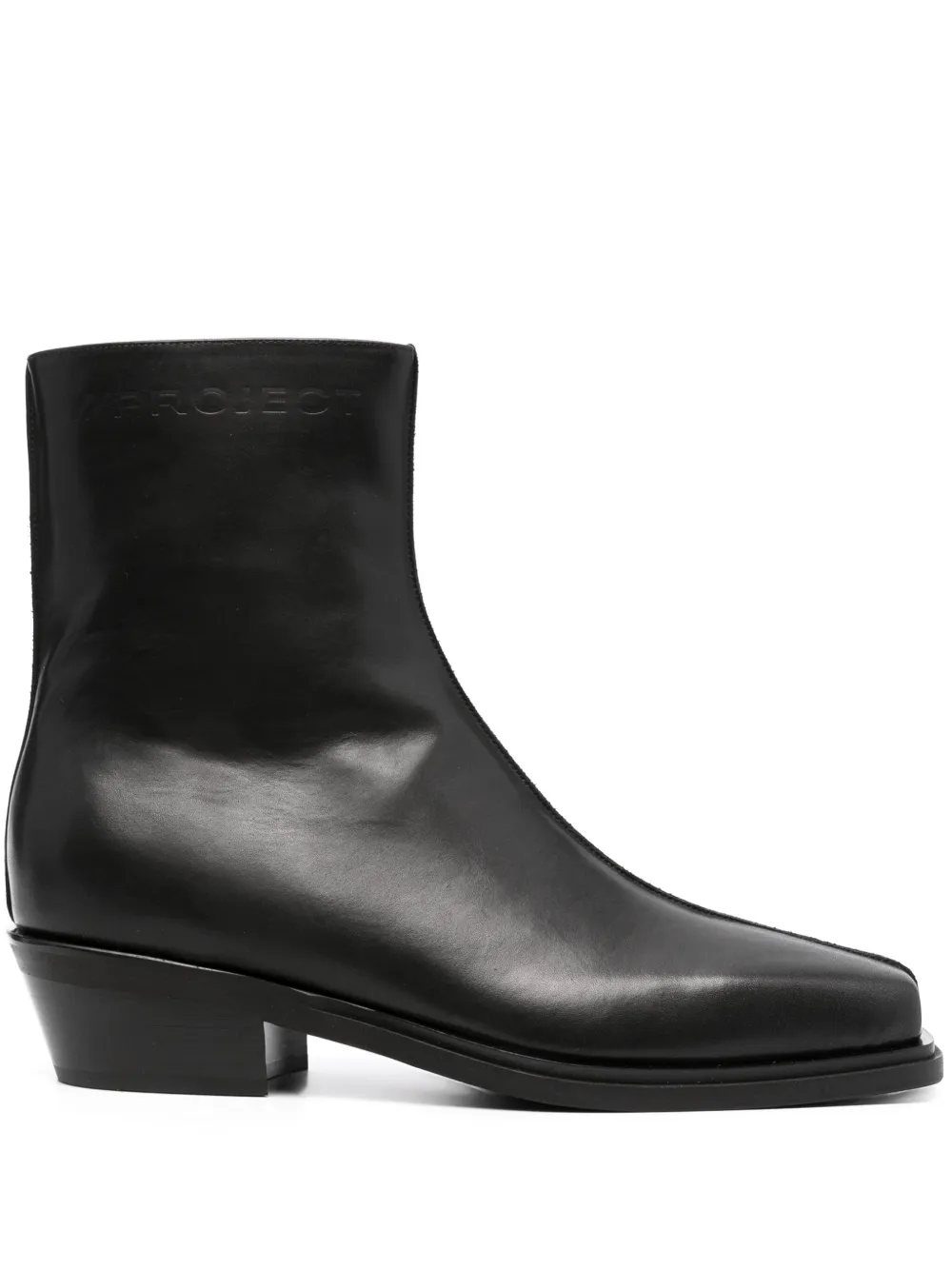 Shop Y/project Paris' Best 50mm Leather Boots In Schwarz