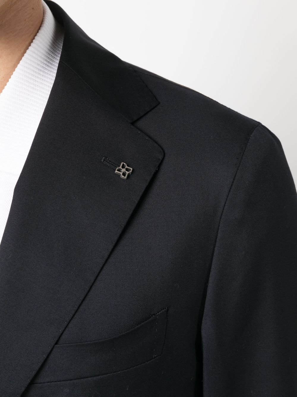 Tagliatore logo-patch single-breasted suit Men