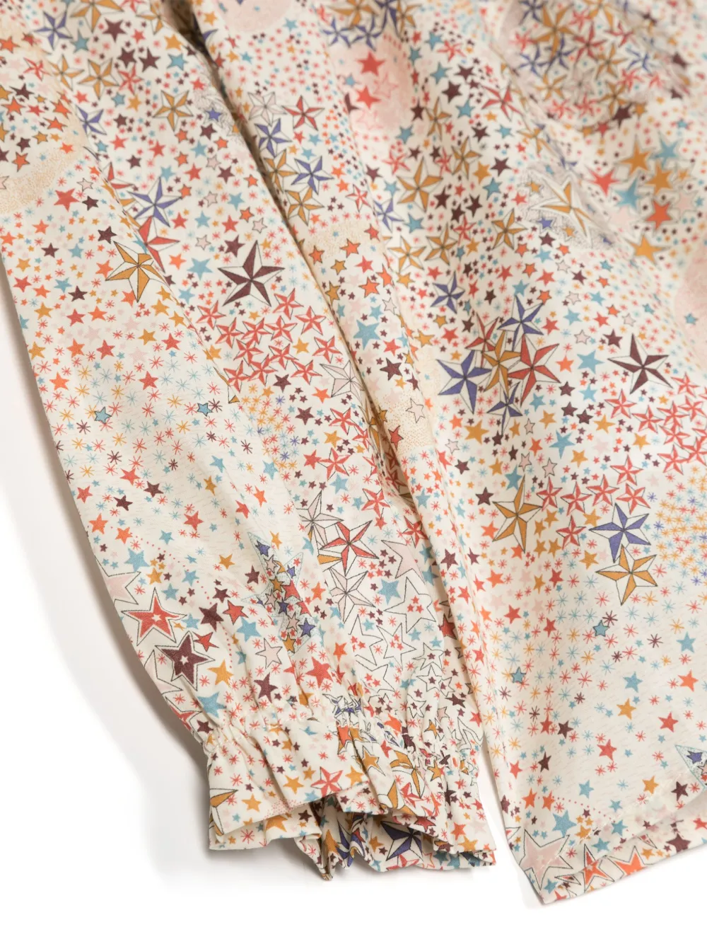 Il Gufo Graphic-print Cotton Blouse In Neutrals
