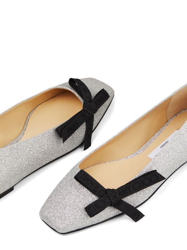 Jimmy choo clearance glitter flats