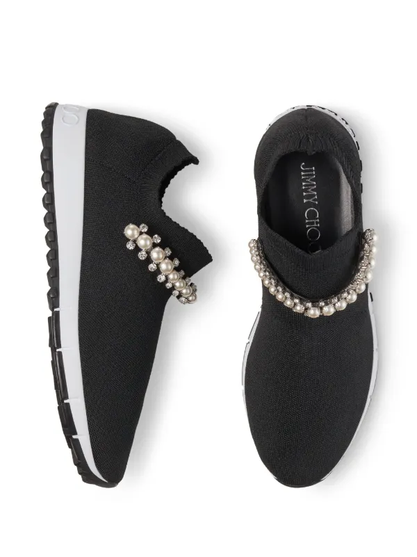 Jimmy Choo ブラックビジュー付きミュール