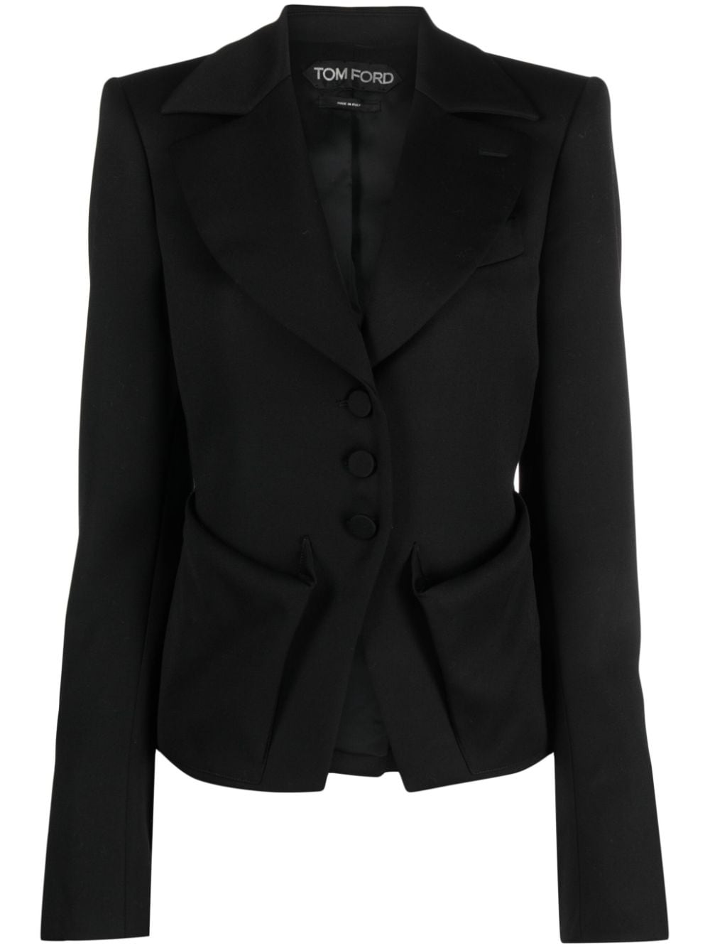 Shop Tom Ford Tailored Single-breasted Blazer In Black