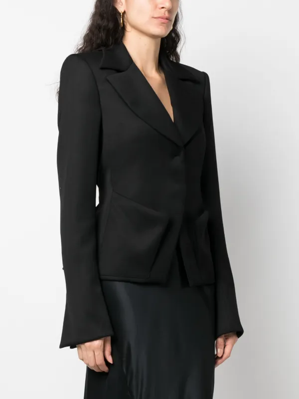 TOM FORD Tailored single-breasted Blazer | Black | FARFETCH AZ