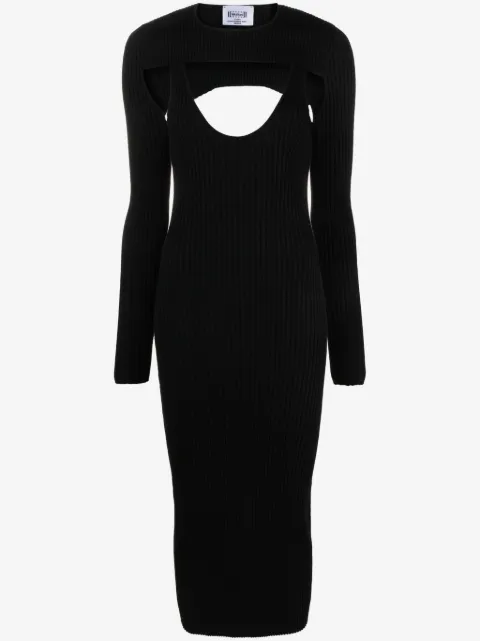 Wolford x Simkhai contoured ribbed-knit midi dress