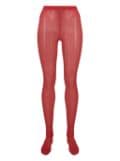 Wolford Intricate-pattern sheer tights - Red