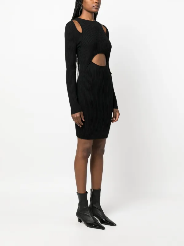 Wolford X Simkhai Ribbed-knit Minidress - Black