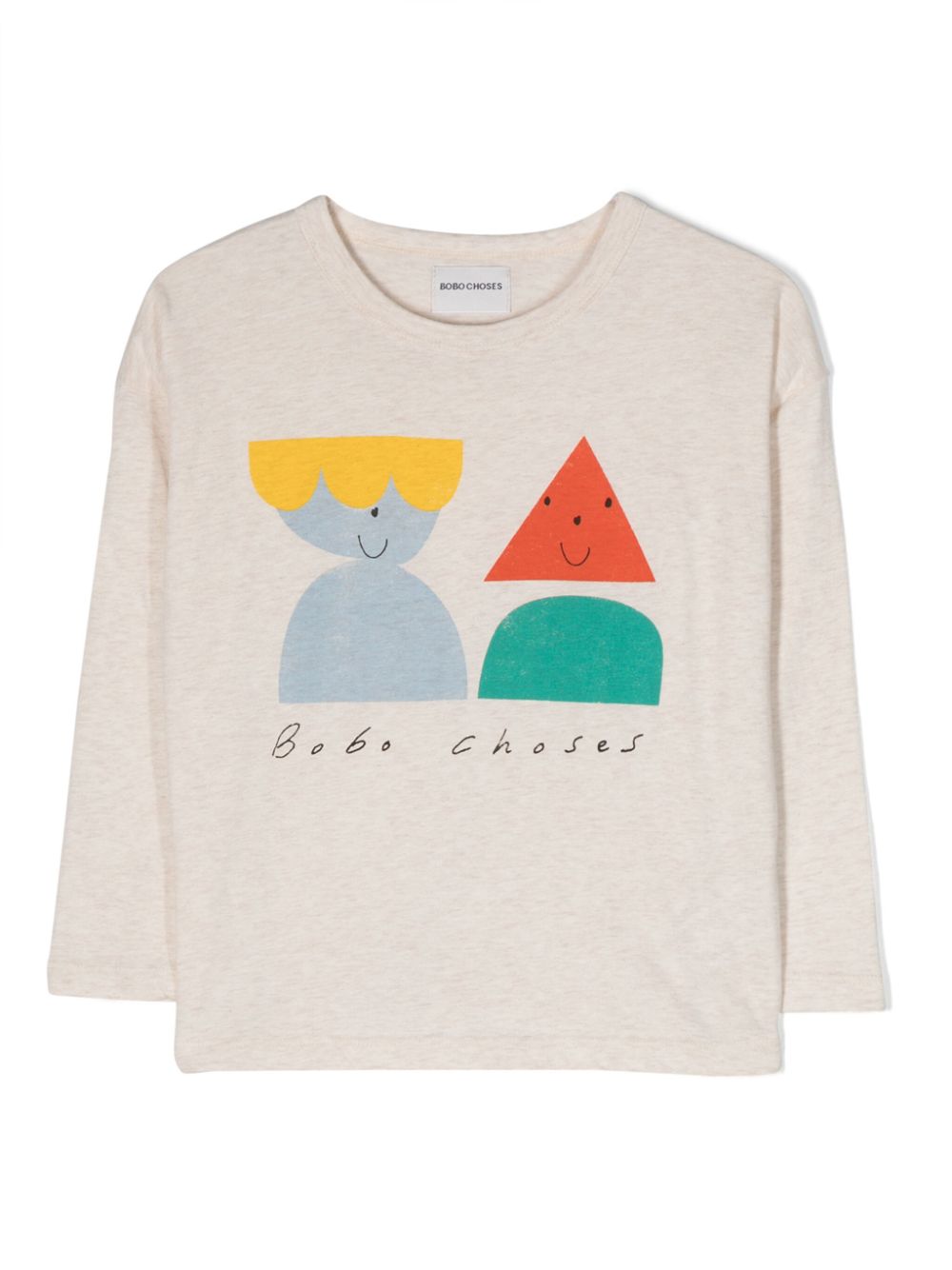 Bobo Choses graphic-print long-sleeve T-shirt - Neutrals