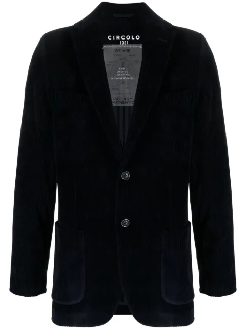 Circolo 1901 corduroy single-breasted blazer 