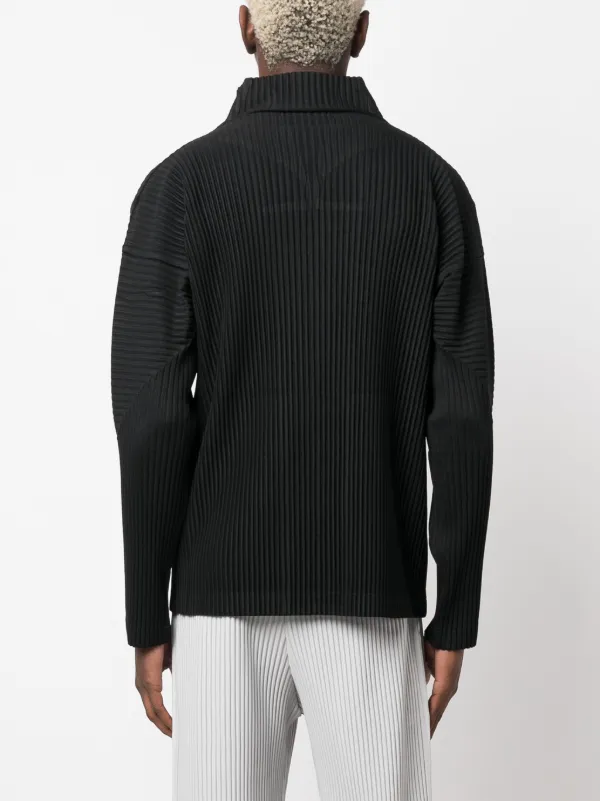 Homme Plissé Issey Miyake July ジップアップ ジャケット | ブラック | FARFETCH JP