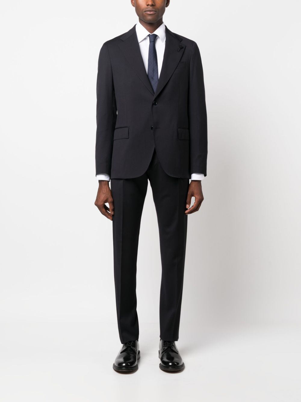 Lardini single-breasted wool suit - Blauw