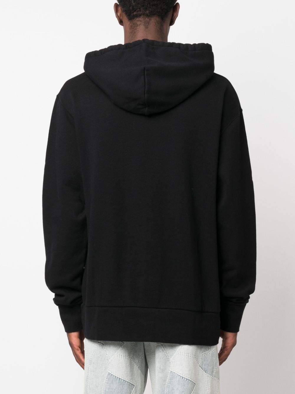 JW Anderson logo-embroidered cotton hoodie Men