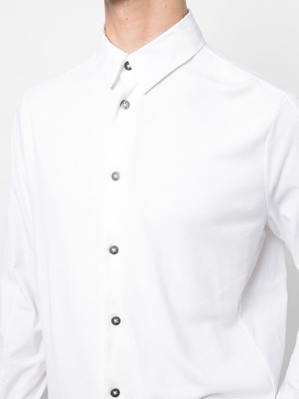 Shop Transit Classic-collar Button-down Shirt In White