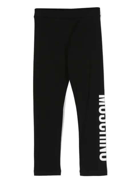Moschino Kids pants con logo estampado