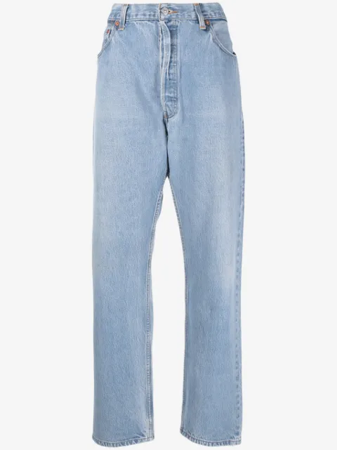 RE/DONE 90s faded straight-leg jeans