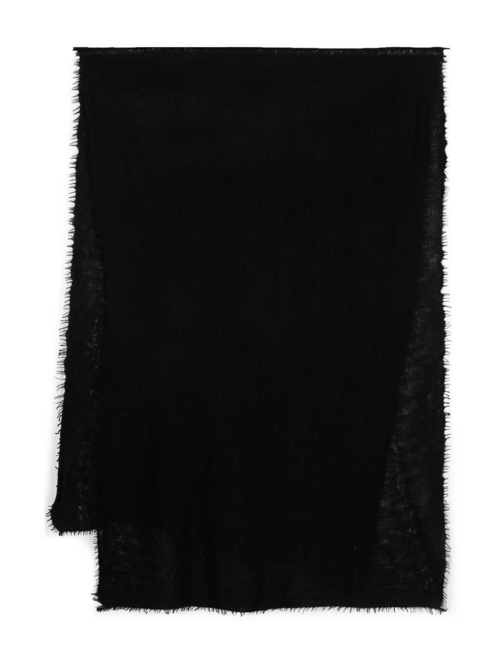 MOULETA fine-knit cashmere scarf – Black