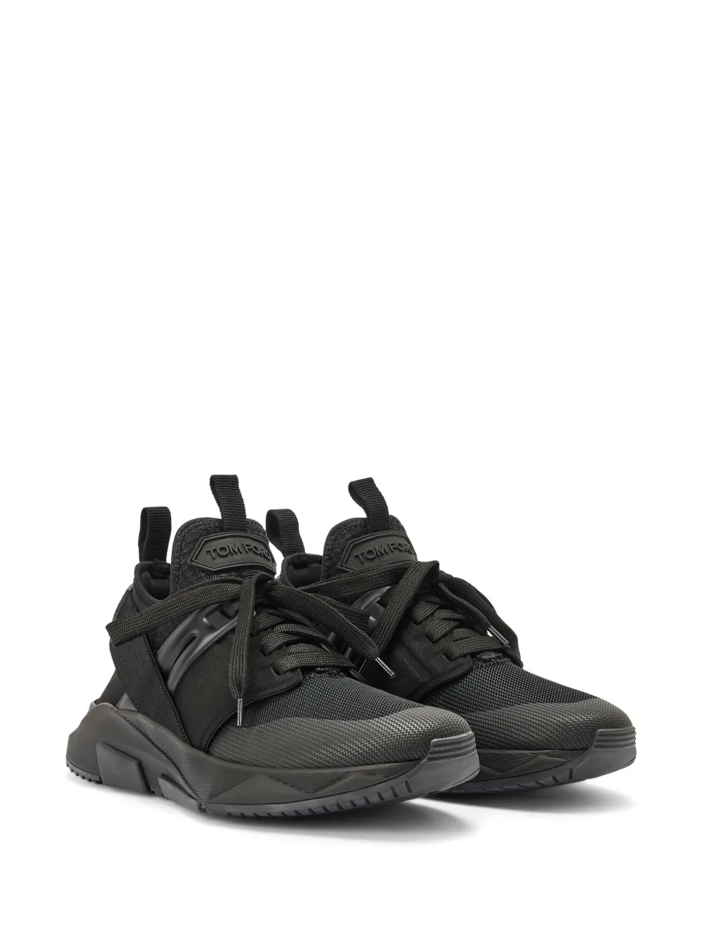 TOM FORD Gebreide low-top sneakers - Zwart