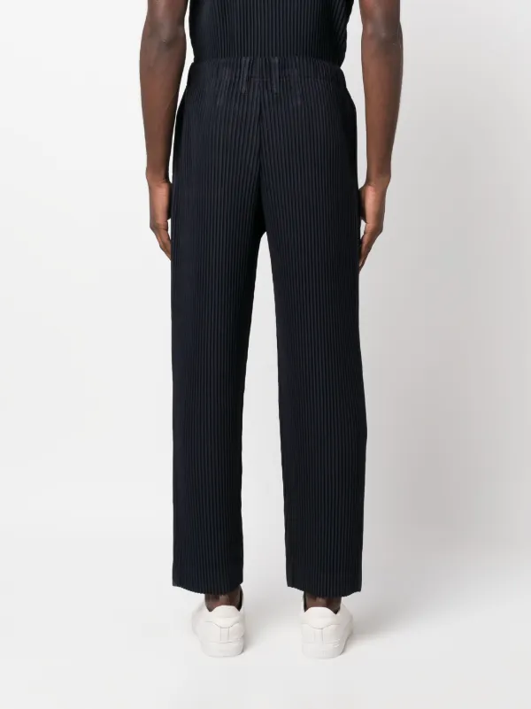 Homme Plissé Issey Miyake straight-leg Pleated Trousers | Blue | FARFETCH