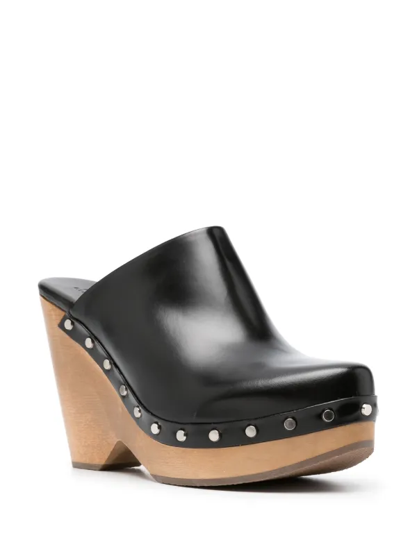 Wooden wedge clogs new arrivals