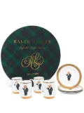 Ralph Lauren Home Thompson Polo Bear plate & mug gift set (set of four) - White