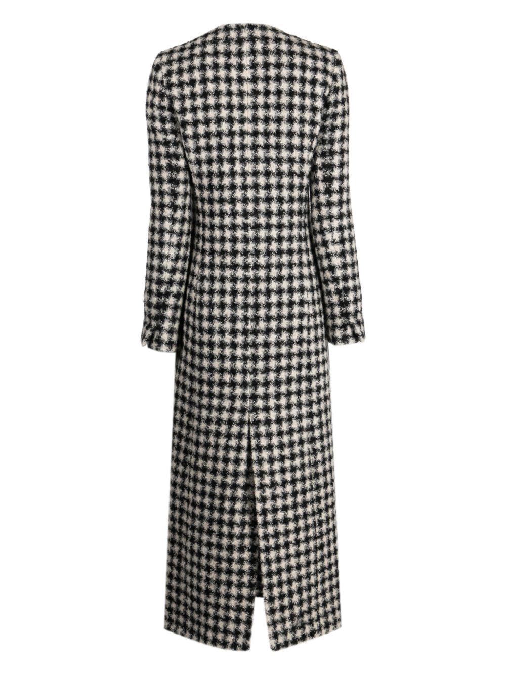 Rochas double-breasted long coat - Zwart