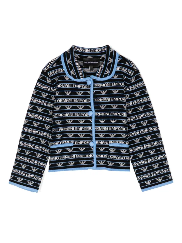 Emporio Armani Kids ニットジャケット - Farfetch 
