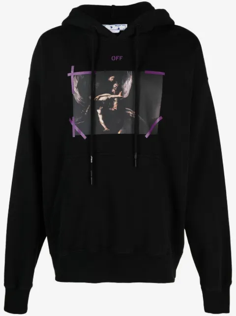 Off-White graphic-print drawstring hoodie