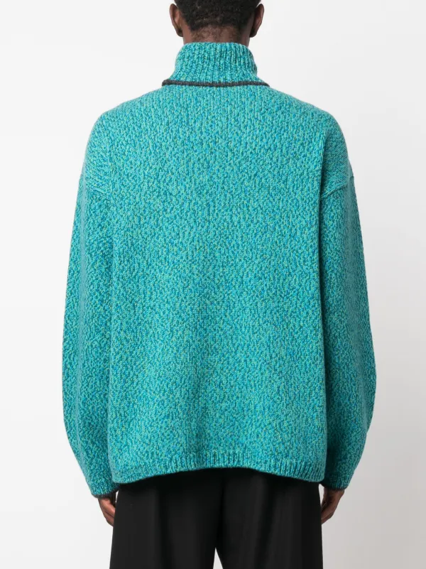Dolce & Gabbana intarsia-knit Logo Jumper | Green | FARFETCH