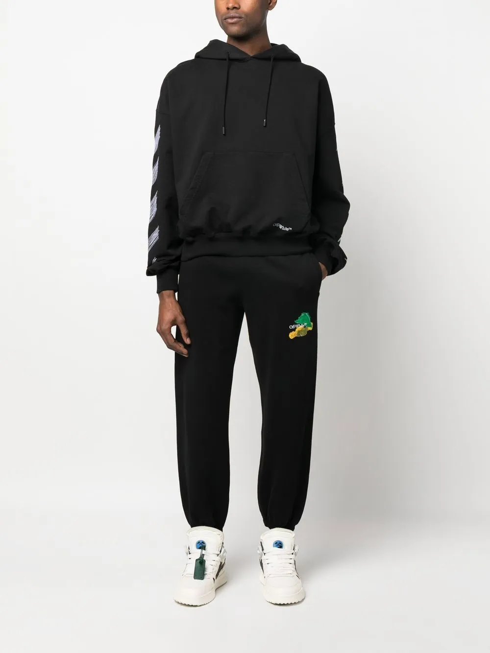 Off-White Trainingsbroek met logo - Zwart