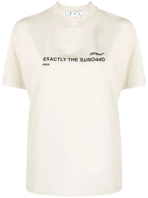 Off-White Exactly the Opposite-print T-shirt