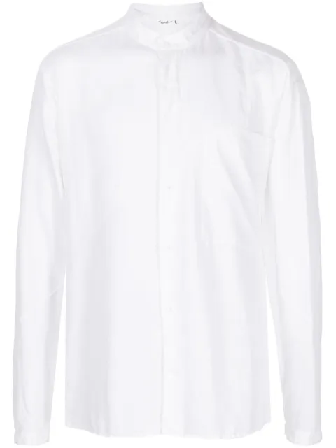 Transit camisa con paneles y cuello mao