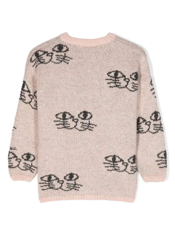 Bobo Choses Smiling Cat インターシャニット セーター - Farfetch