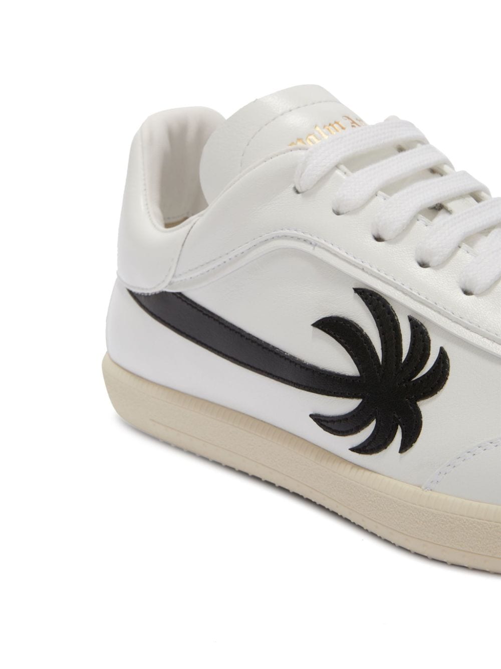 Shop Palm Angels X Tod's Leather Low-top Sneakers In White