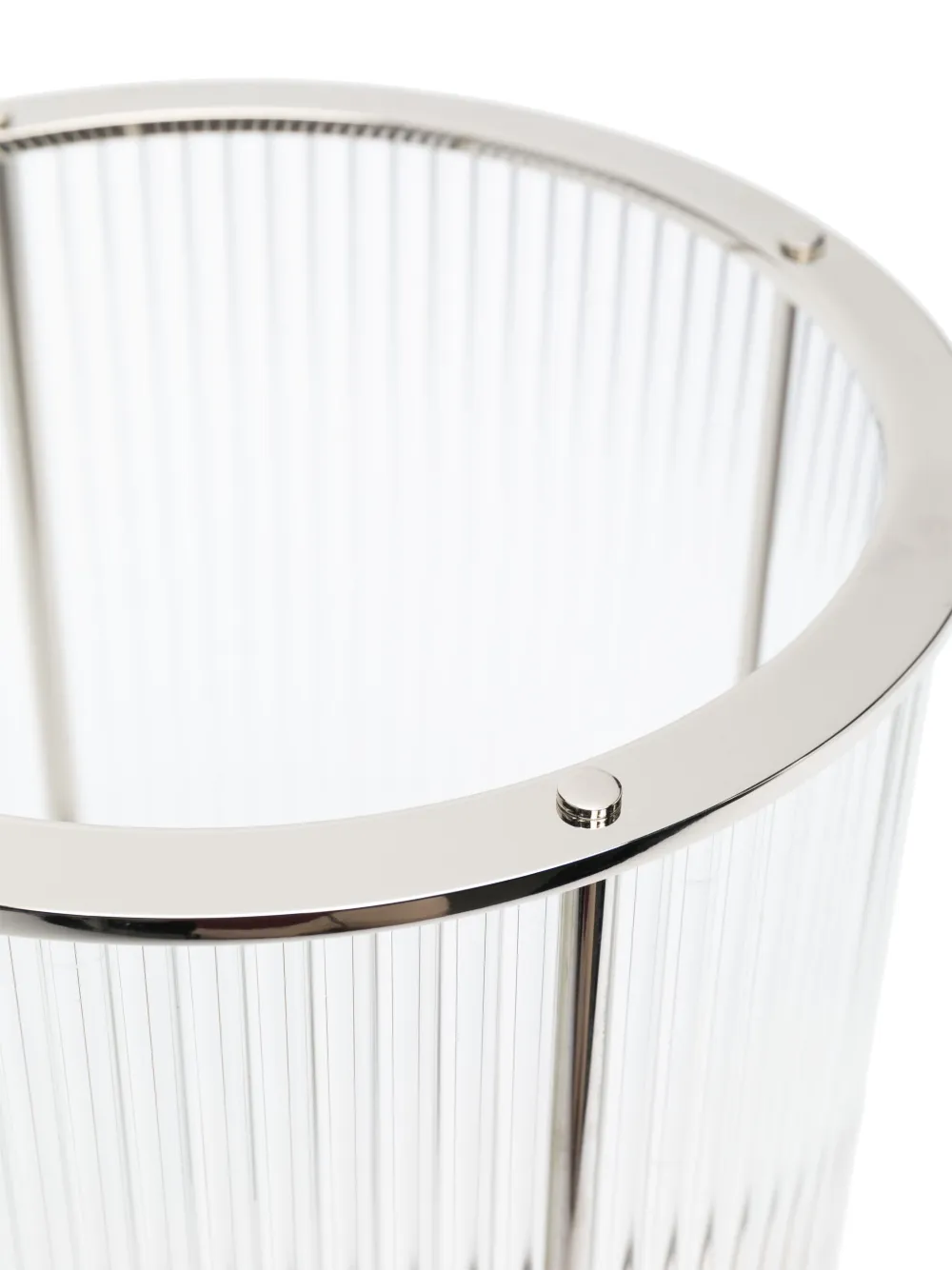 Polo Ralph Lauren Logo-engraved Candle Holder In Silver