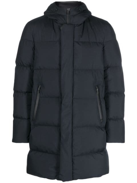 Herno quilted hooded padded coat