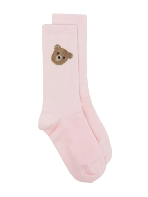 Palm Angels Kids intarsia-knit stretch-cotton socks
