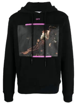 Off-White オフホワイト Caravaggio パーカー | ブラック | FARFETCH JP