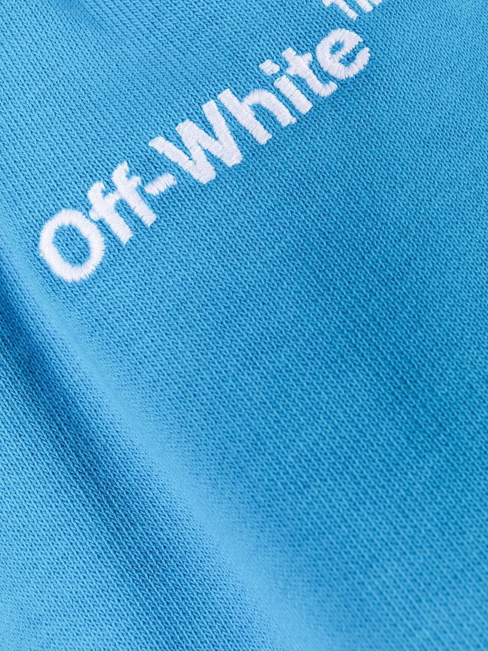 Off-White logo-embroidered cotton track pants Women