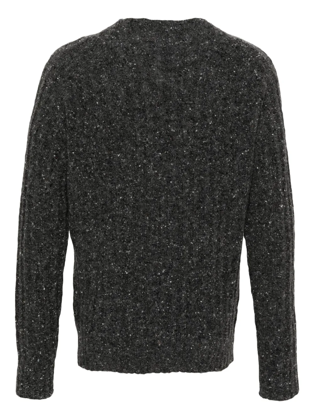 ASPESI tweed ribbed wool jumper - Grijs