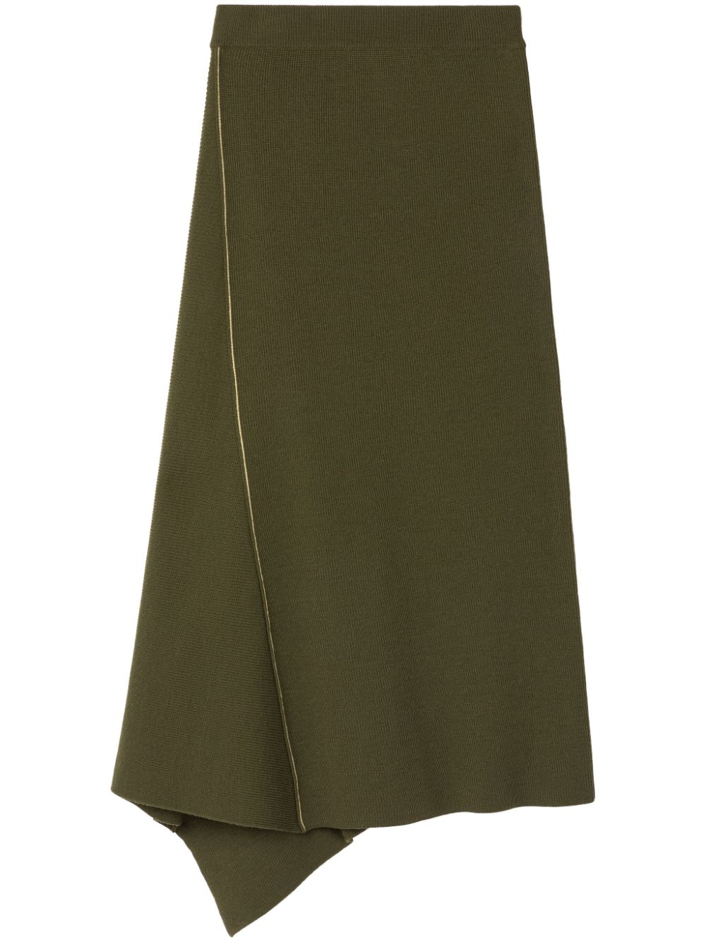 Az Factory Asymmetric-hem Midi Skirt In Green