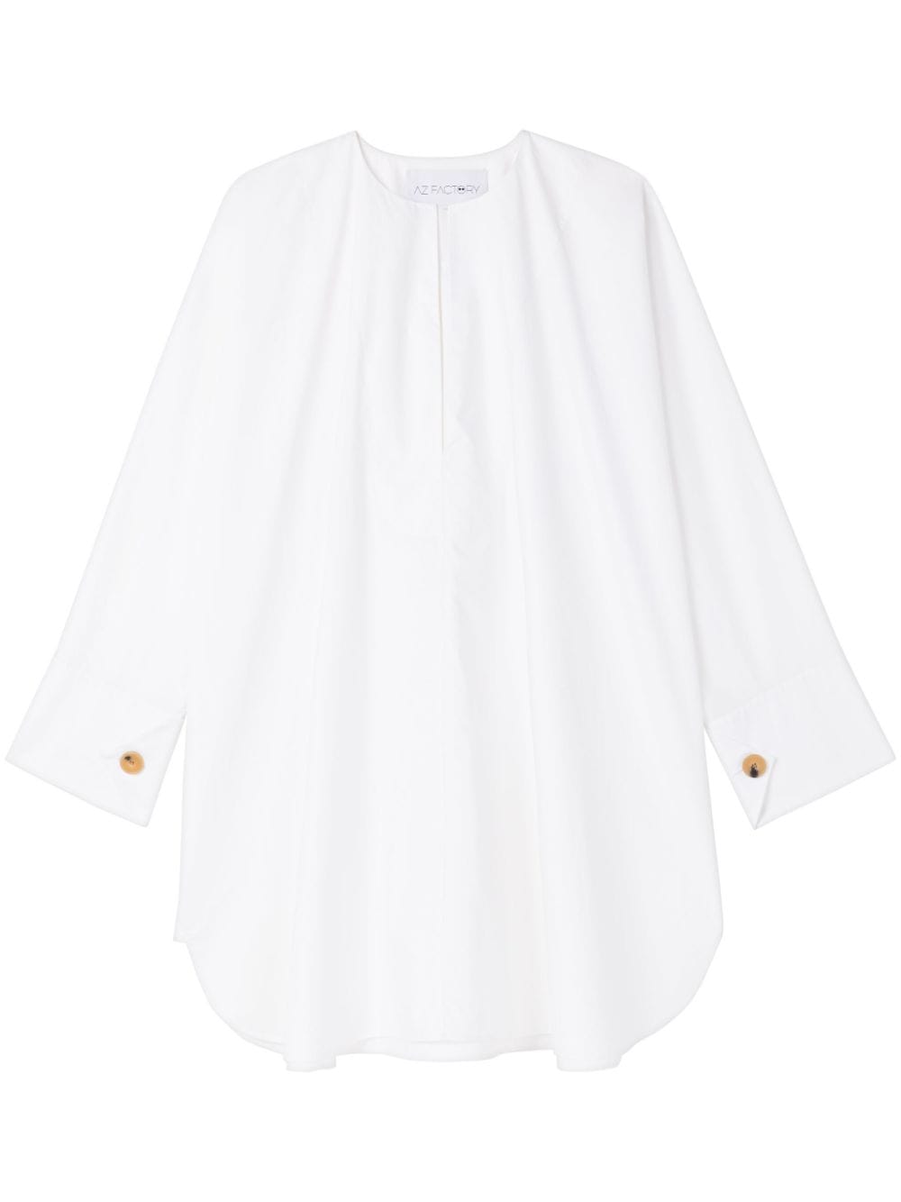 Az Factory Long-sleeve Oversized Shirt In White