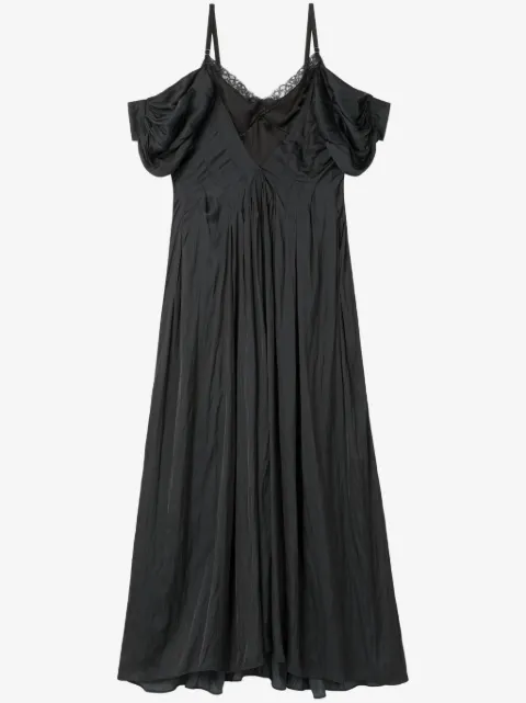 AZ FACTORY off-shoulder lace-panel dress