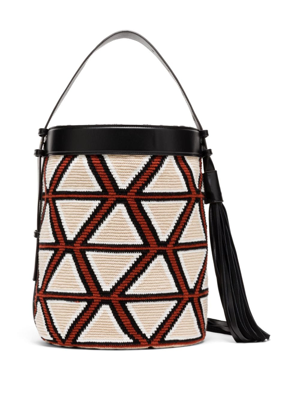 Shop Az Factory Woven-design Bucket Bag In Neutrals