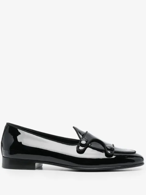 Edhen Milano almond-toe patent loafers 