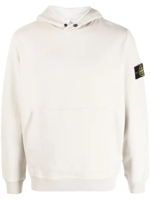 Stone Island hoodie con parche del logo