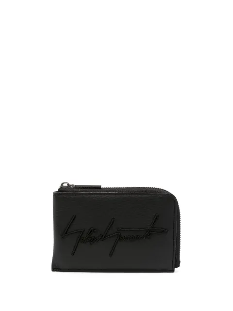 Discord Yohji Yamamoto logo-patch leather wallet