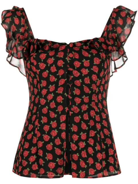 Reformation top Delaney con estampado floral