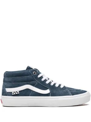 Vans Skate Grosso Mid Blue White Sneakers Farfetch