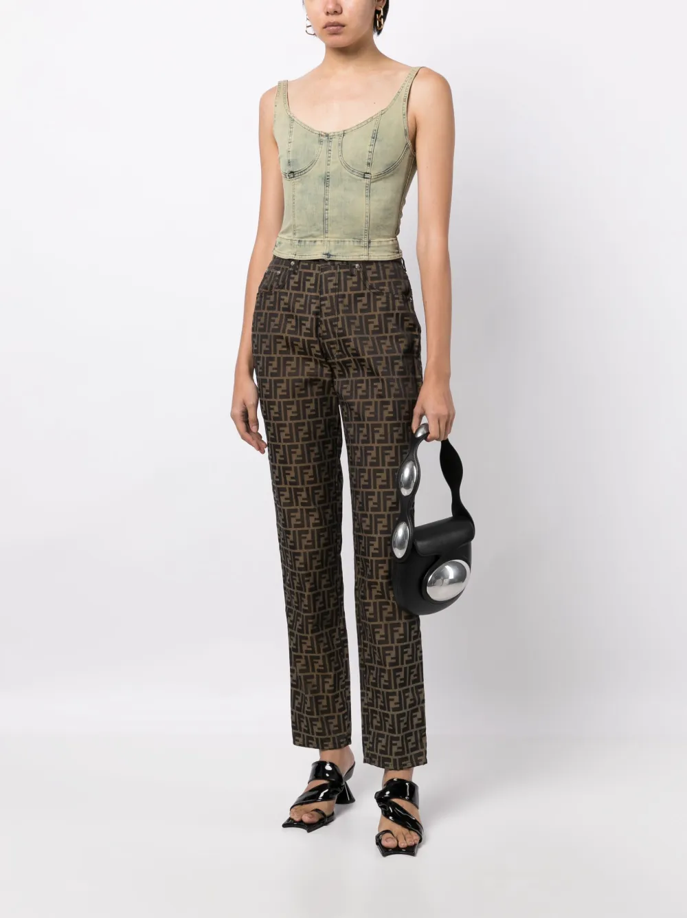 Fendi Pre-Owned 1990-2000s Zucca-pattern Shirt And Trousers Set - Farfetch