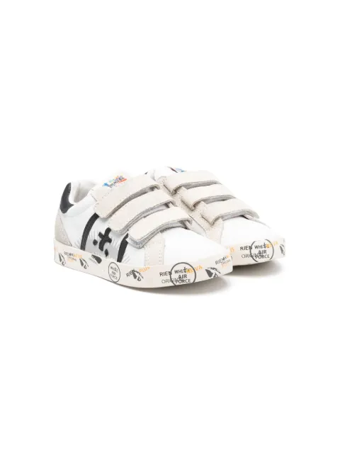 Premiata Kids Andy touch-strap leather sneakers